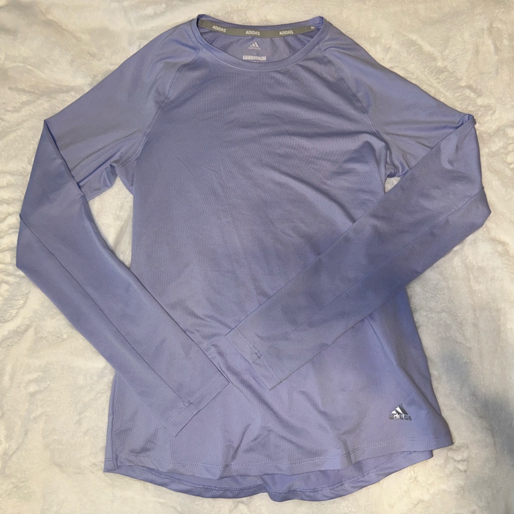 Adidas activewear purple long sleeve top